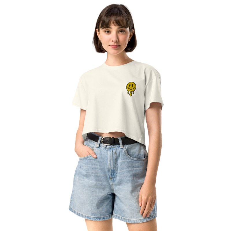 Crop Top "Adieu Barraca – Che Cagnard" (brodé & imprimé) Crop Top "Adieu Barraca – Che Cagnard" (brodé & imprimé)
