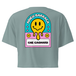 Crop Top "Adieu Barraca – Che Cagnard" (brodé & imprimé)