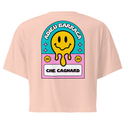 Crop Top "Adieu Barraca – Che Cagnard" (brodé & imprimé)