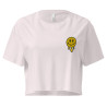 Crop Top "Adieu Barraca – Che Cagnard" (brodé & imprimé)
