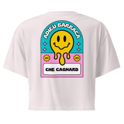Crop Top "Adieu Barraca – Che Cagnard" (brodé & imprimé)