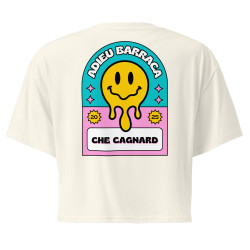 Crop Top "Adieu Barraca – Che Cagnard" (brodé & imprimé)