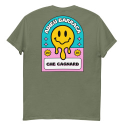 T-shirt "Adieu Barraca – Che Cagnard" (brodé & imprimé)