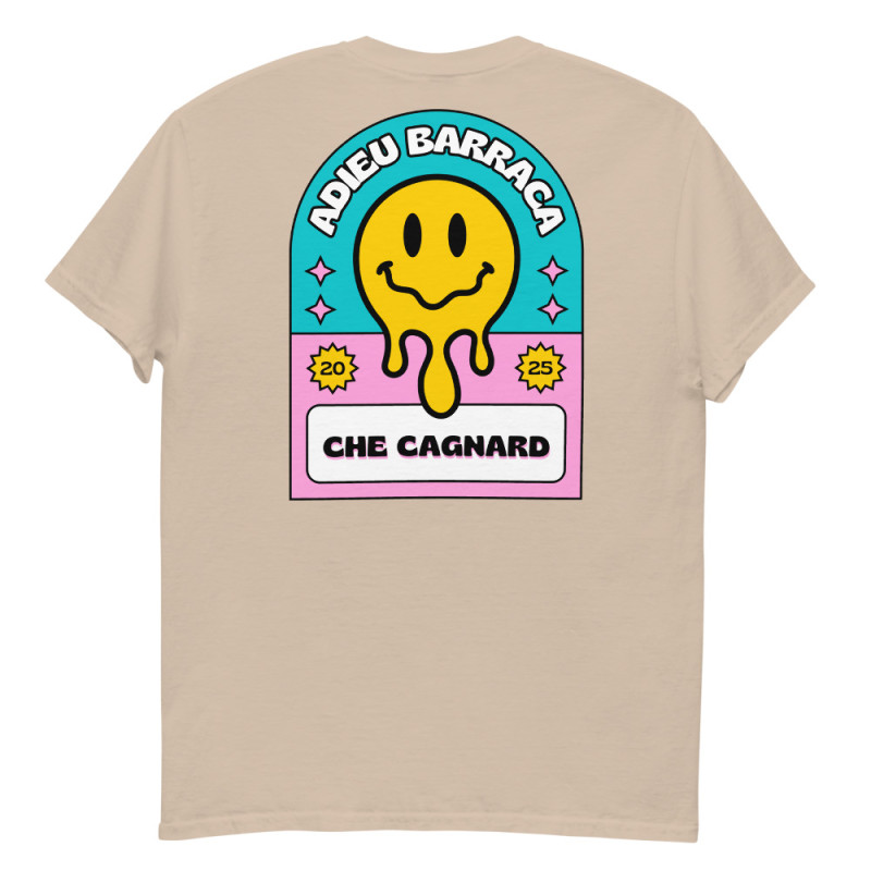 T-shirt "Adieu Barraca – Che Cagnard" (brodé & imprimé) T-shirt "Adieu Barraca – Che Cagnard" (brodé & imprimé)