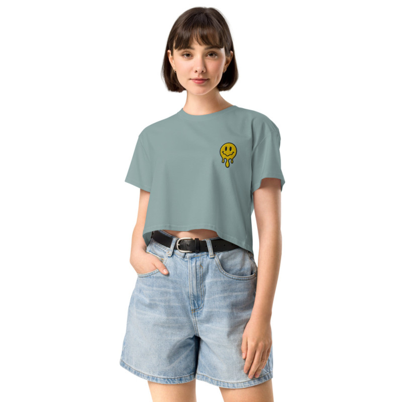 Crop Top "Adieu Barraca – Che Cagnard" (brodé & imprimé) Crop Top "Adieu Barraca – Che Cagnard" (brodé & imprimé)