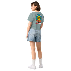 Crop Top "Adieu Barraca – Che Cagnard" (brodé & imprimé)