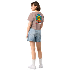Crop Top "Adieu Barraca – Che Cagnard" (brodé & imprimé)