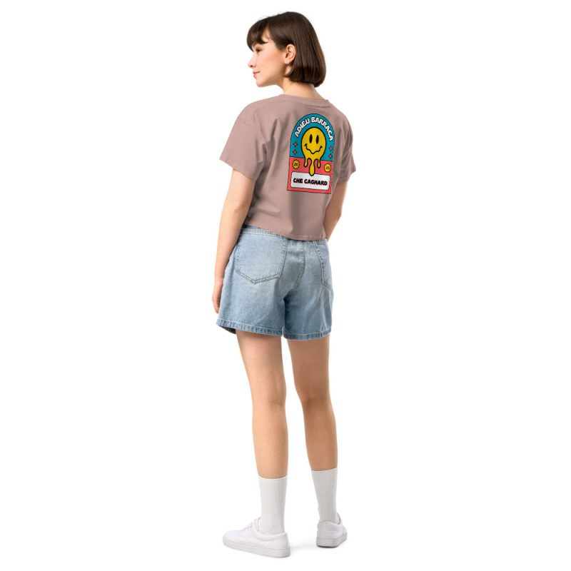 Crop Top "Adieu Barraca – Che Cagnard" (brodé & imprimé) Crop Top "Adieu Barraca – Che Cagnard" (brodé & imprimé)