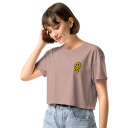 Crop Top "Adieu Barraca – Che Cagnard" (brodé & imprimé)