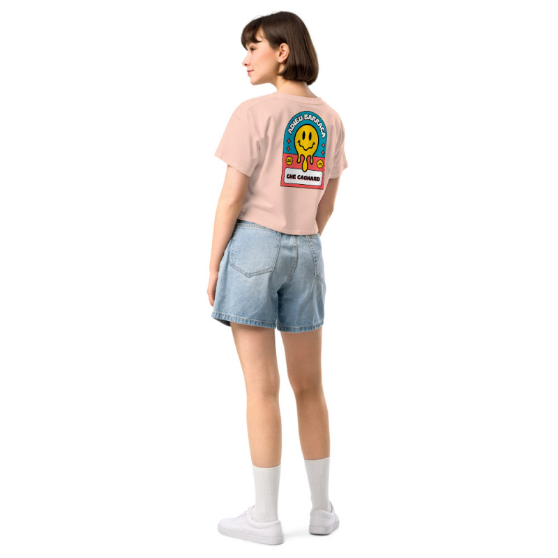 Crop Top "Adieu Barraca – Che Cagnard" (brodé & imprimé) Crop Top "Adieu Barraca – Che Cagnard" (brodé & imprimé)
