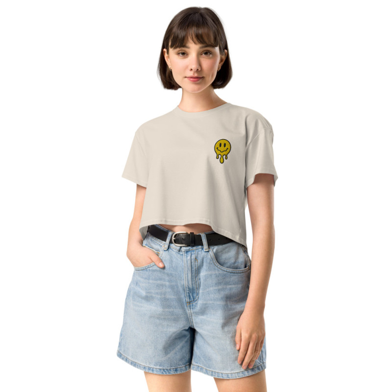Crop Top "Adieu Barraca – Che Cagnard" (brodé & imprimé) Crop Top "Adieu Barraca – Che Cagnard" (brodé & imprimé)