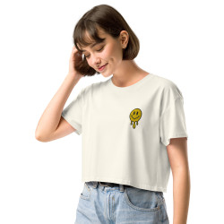 Crop Top "Adieu Barraca – Che Cagnard" (brodé & imprimé)