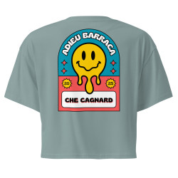 Crop Top "Adieu Barraca – Che Cagnard" (brodé & imprimé)