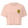 Crop Top "Adieu Barraca – Che Cagnard" (brodé & imprimé)