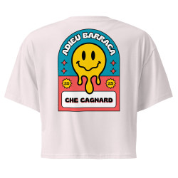 Crop Top "Adieu Barraca – Che Cagnard" (brodé & imprimé)