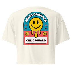 Crop Top "Adieu Barraca – Che Cagnard" (brodé & imprimé)