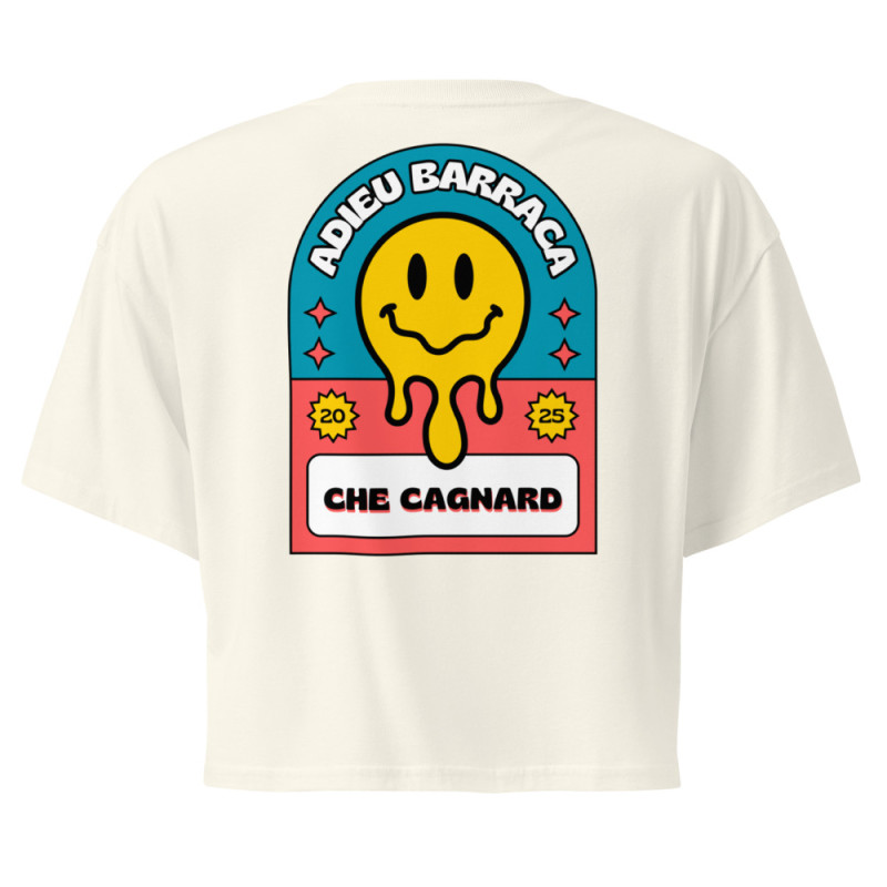 Crop Top "Adieu Barraca – Che Cagnard" (brodé & imprimé) Crop Top "Adieu Barraca – Che Cagnard" (brodé & imprimé)