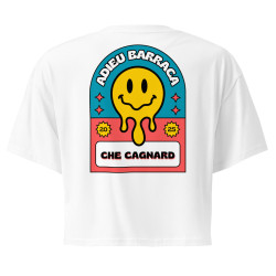 Crop Top "Adieu Barraca – Che Cagnard" (brodé & imprimé)