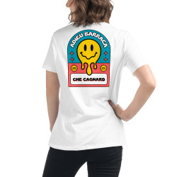 T-shirt Femme "Adieu Barraca – Che Cagnard" (brodé & imprimé)